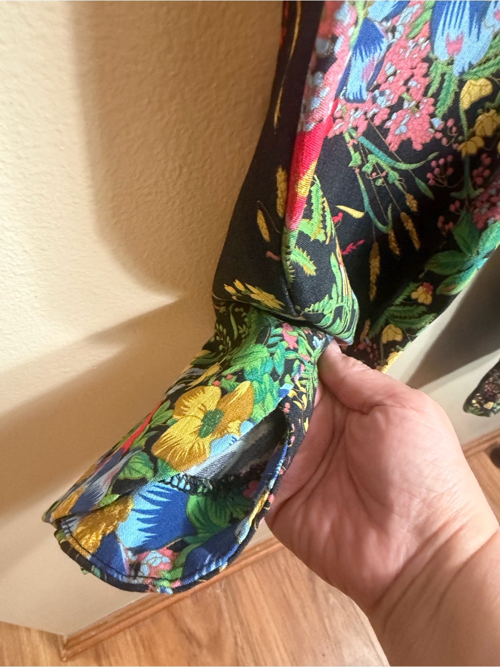 UP! Botanical Floral Ankle Pants Size 10 Pull On Stretch Trousers - Picture 2 of 7